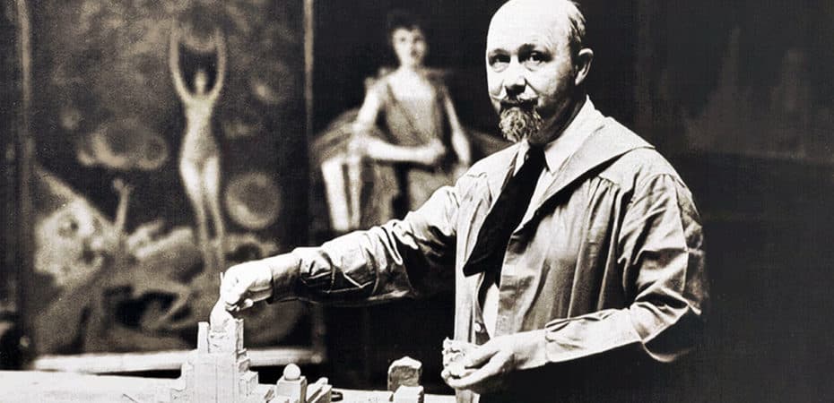 Walter Russell looking at camera